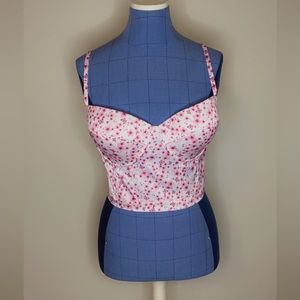 Rue21 | Cami Butterfly/Floral Busier | White/Pink | L/XL |